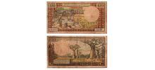 Madagascar #57a(1)/VG  100 Francs = 20 Ariary